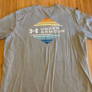 Under Armour Men's Heather Gray Short Sleeve Tee